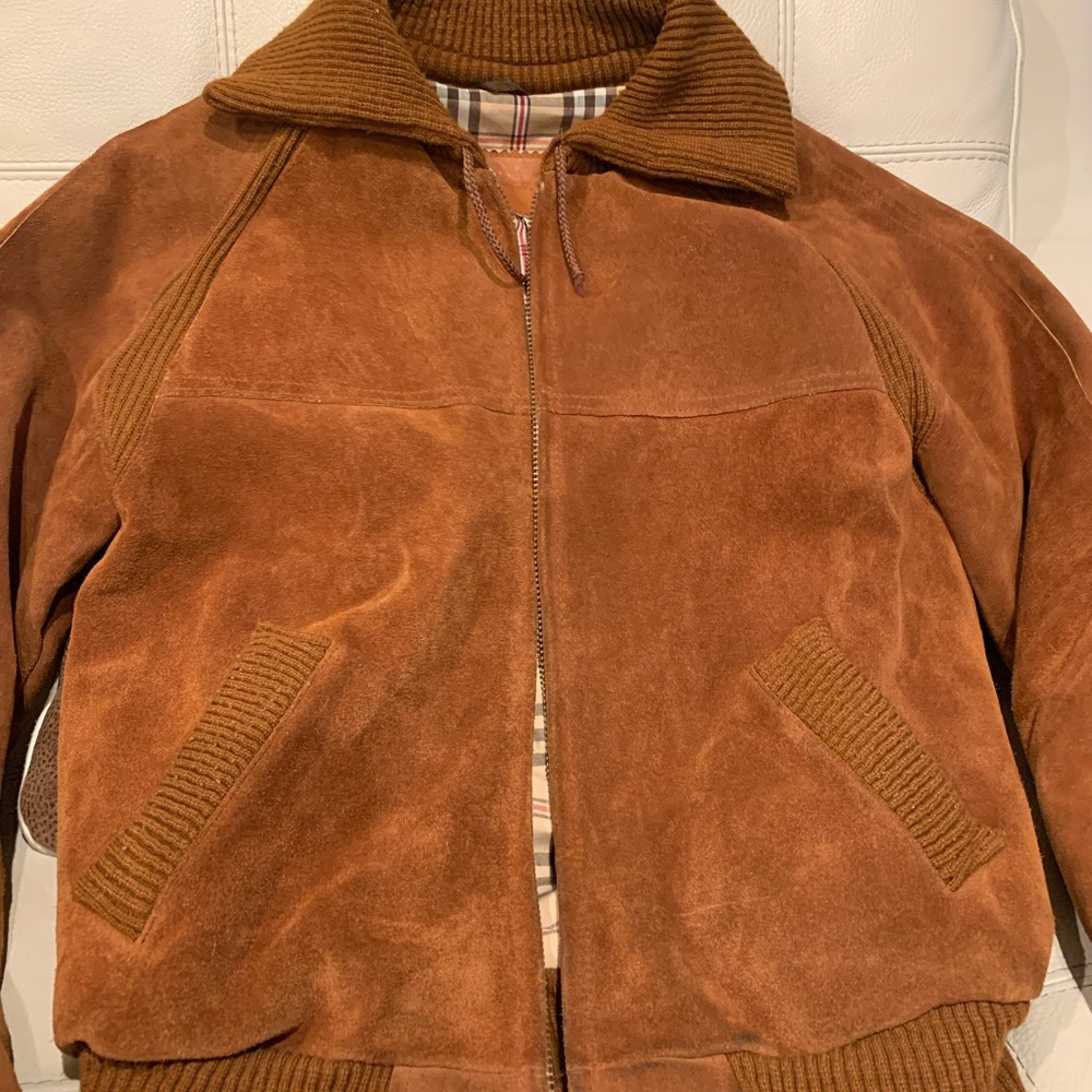 William Barry Camel Suede Military Jacket